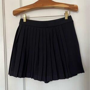 Abercrombie & Fitch Black Pleated Mini Skort